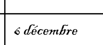« 6 décembre »